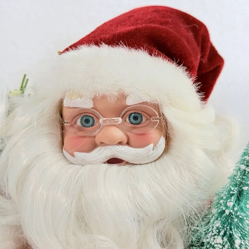 Vintage Santa Claus Singing Jingle Bells Christmas Holiday Decoration SINGS ONLY